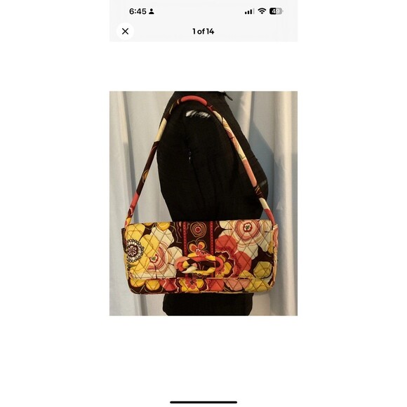 Vera Bradley Buttercup “Knot Just A Clutch” Magnetic Handbag & Change Purse NEW - Picture 2 of 12